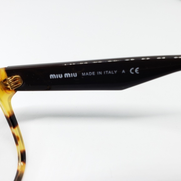 Miu Miu Rx Eyeglasses Cat eye Shinny Crystals - Picture 8 of 8